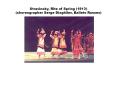 Stravinsky, Rite of Spring (1913) (choreographer Serge Diaghilev, Ballets Russes) PowerPoint PPT Presentation