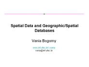 Spatial Data and Geographic/Spatial Databases