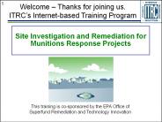 Site Investigation and Remediation for Munitions Response Projects