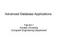 Advanced Database Applications PowerPoint PPT Presentation