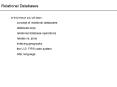 Relational Databases PowerPoint PPT Presentation