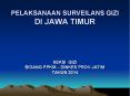 PELAKSANAAN SURVEILANS GIZI DI JAWA TIMUR PowerPoint PPT Presentation