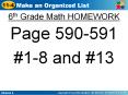6th Grade Math HOMEWORK PowerPoint PPT Presentation