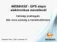 WEBBASE - GPS alap PowerPoint PPT Presentation