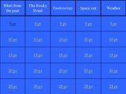 Blank Jeopardy