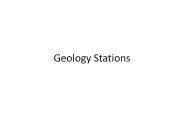 Geology Stations