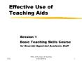 Effective Use of Teaching Aids PowerPoint PPT Presentation