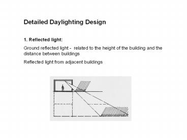 Detailed Daylighting Design