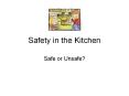 Safety in the Kitchen PowerPoint PPT Presentation