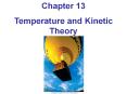 Temperature and Kinetic Theory PowerPoint PPT Presentation