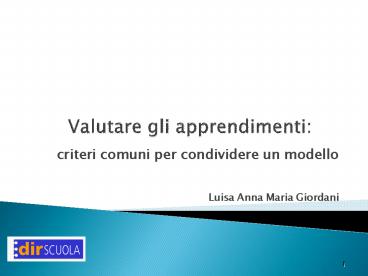 criteri comuni per condividere un modello