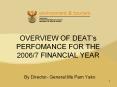 OVERVIEW OF DEAT PowerPoint PPT Presentation