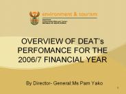 OVERVIEW OF DEAT