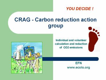 CRAG - Carbon reduction action group