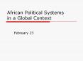 African%20Political%20Systems%20in%20a%20Global%20Context PowerPoint PPT Presentation