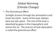 Global Warming (Climate Change)