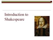 Introduction to Shakespeare