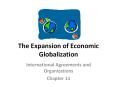 The Expansion of Economic Globalization PowerPoint PPT Presentation