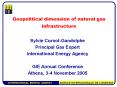 Geopolitical dimension of natural gas infrastructure PowerPoint PPT Presentation