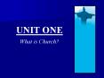 UNIT ONE PowerPoint PPT Presentation