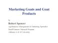 Marketing Goats and Goat Products PowerPoint PPT Presentation