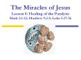 The%20Miracles%20of%20Jesus%20Lesson%208:%20Healing%20of%20the%20Paralytic%20Mark%202:1-12;%20Matthew%209:2-8;%20Luke%205:17-26 PowerPoint PPT Presentation