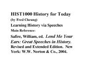 HIST1000 History for Today