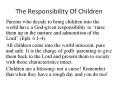 The Responsibility Of Children PowerPoint PPT Presentation