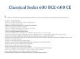 Classical India 600 BCE-600 CE PowerPoint PPT Presentation