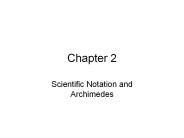 Scientific Notation and Archimedes