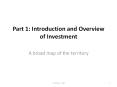 Part 1: Introduction and Overview of Investment PowerPoint PPT Presentation