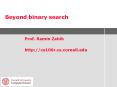 Beyond binary search PowerPoint PPT Presentation
