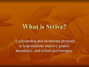 What is Strive?
