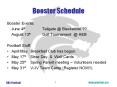 Booster Schedule PowerPoint PPT Presentation