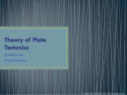 Theory of Plate Tectonics