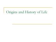 Origins and History of Life