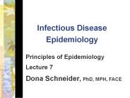 Infectious Disease Epidemiology