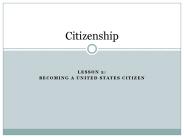 Becoming a United States Citizen