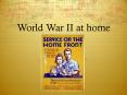 World War II at home PowerPoint PPT Presentation