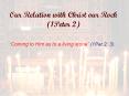 Our%20Relation%20with%20Christ%20our%20Rock%20(1Peter%202) PowerPoint PPT Presentation
