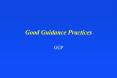 Good Guidance Practices PowerPoint PPT Presentation