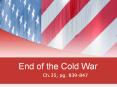 End%20of%20the%20Cold%20War PowerPoint PPT Presentation