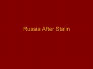Russia After Stalin