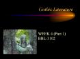 Gothic Literature PowerPoint PPT Presentation