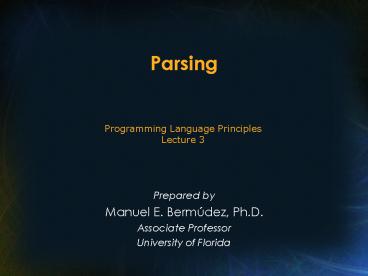 Parsing
