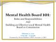 Mental Health Board 101: PowerPoint PPT Presentation