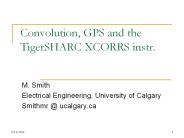 Convolution, GPS and the TigerSHARC XCORRS instr.