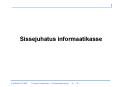 Sissejuhatus informaatikasse PowerPoint PPT Presentation