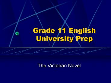 Grade 11 English University Prep