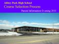 Abbey Park High School Course Selection Process PowerPoint PPT Presentation